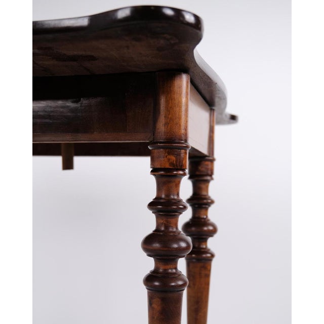 Games Table in Polished Mahogany with Brass Mounts, 1860s For Sale - Image 9 of 11
