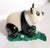 1900s Imperial Carved Hardstone Panda on a Malachite Base For Sale - Image 11 of 11