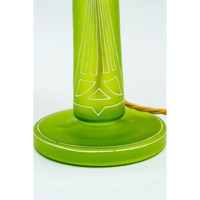 Art Deco Table Lamp with Fabric Shade, Vienna, Austria, 1920s For Sale - Image 15 of 17