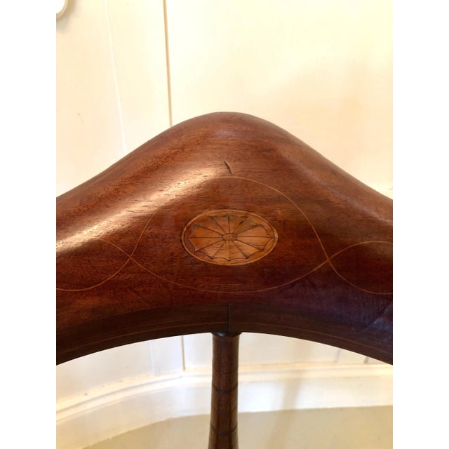 Antique Edwardian Inlaid Mahogany Corner Chair For Sale - Image 4 of 9
