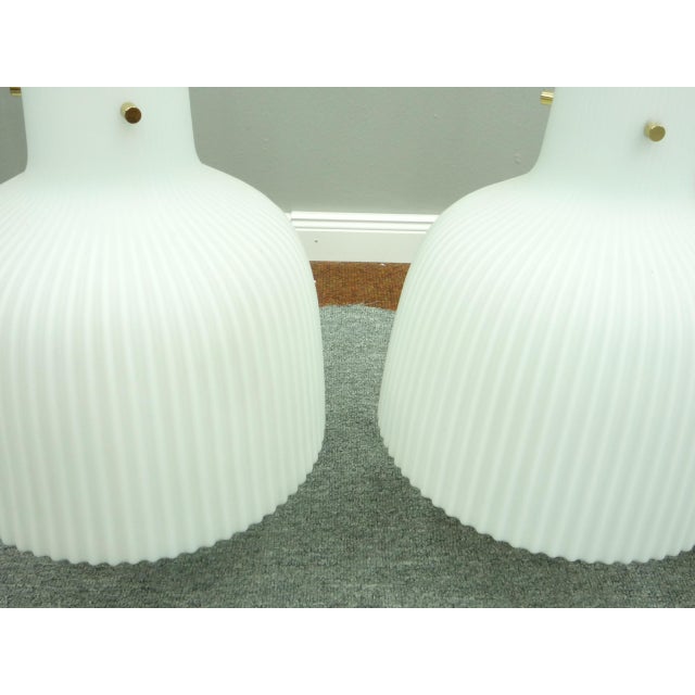 Mid-Century Modern Mid-Century Opal Glass Lamp from Limburg, 1960s For Sale - Image 3 of 15