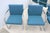 MCM Ludwig Mies Van Der Rohe Brno Tubular Chairs Blue Fabric by Gordon, Set of 6 For Sale - Image 14 of 18