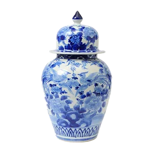 Antique Japanese Meiji Period Seto Porcelain Vase