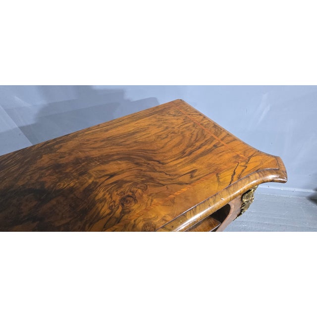 English Walnut Open Library Bookcase, 1850 For Sale - Image 15 of 18