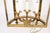 Vintage Glass and Brass Three Light Wall Sconce For Sale - Image 9 of 9