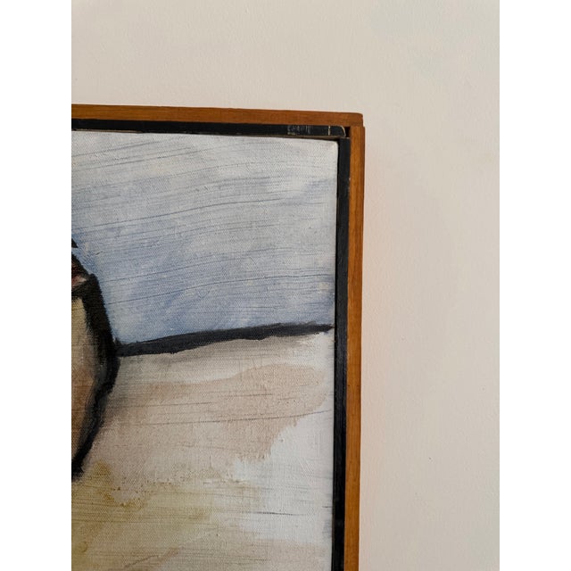 Large Mid-Century Abstract Cubist Still Life Painting in Earth Tones - Unsigned For Sale - Image 4 of 10