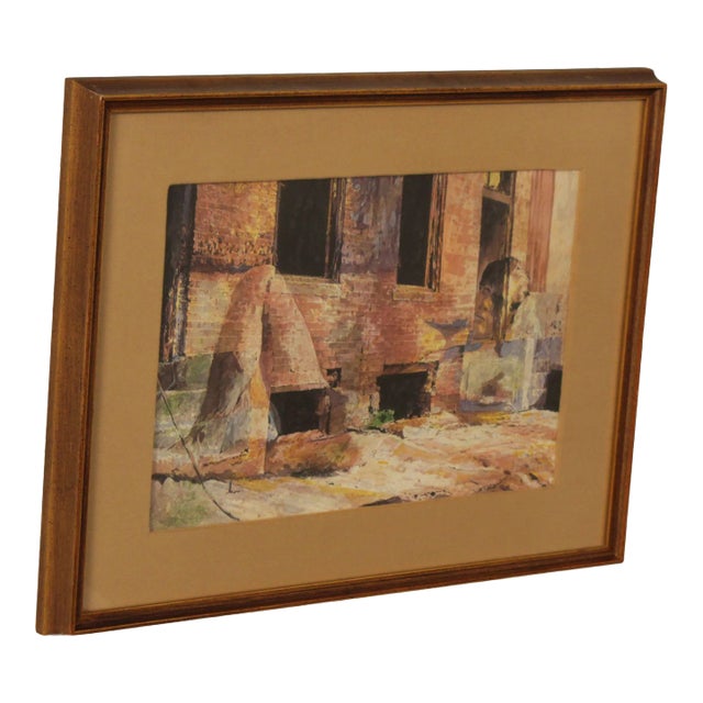 Donald Werden (American, 1921- 1991) 'Phoenix II' Abstract Watercolor Painting For Sale