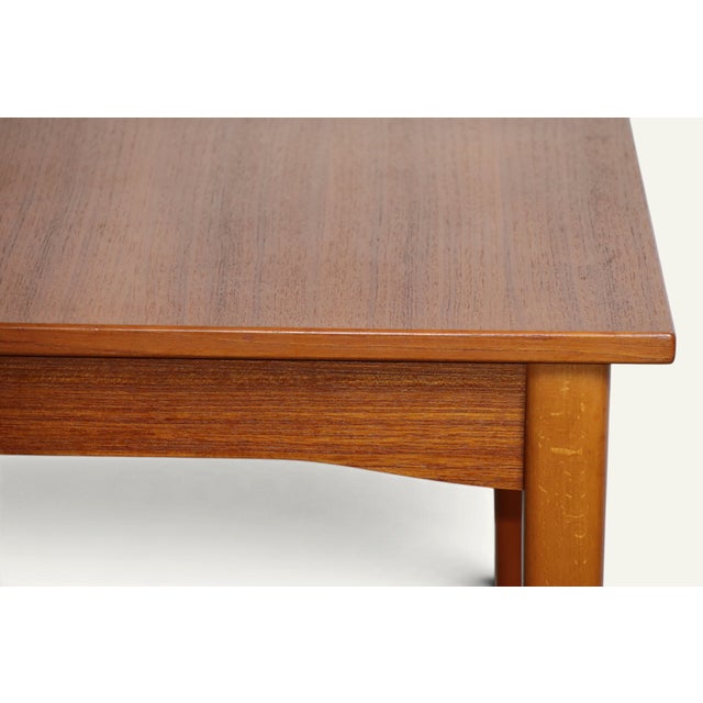 Extendable Rectangular Teak Dining Table, 1960s For Sale - Image 16 of 18
