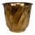 Vintage Traditional Brass Ribbed Jardiniere Planter - 12" For Sale