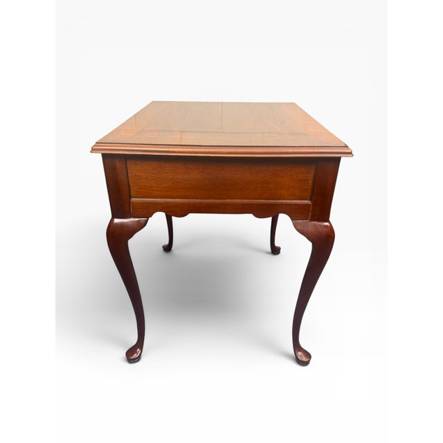 Wood 1970s Pair of Councill Craftsmen Mahogany Queen Anne Lamp Tables For Sale - Image 7 of 14