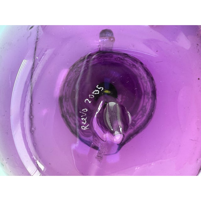 Hand Blown Oversized Glass Plum For Sale In San Francisco - Image 6 of 8