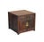 1980s Vintage Brown Wood Patina Deep Wide Side End Table Nightstand Cabinet For Sale - Image 5 of 12