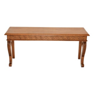 Antique Victorian Carved Oak Console Table, 1840s For Sale