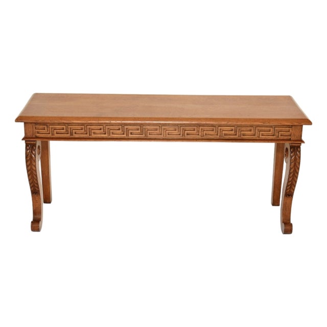 Antique Victorian Carved Oak Console Table, 1840s For Sale