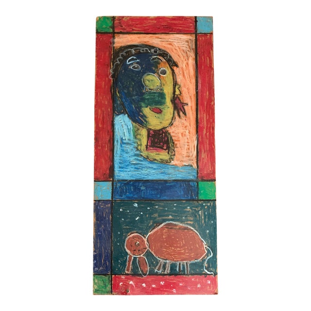 2009 Selene Perez Painting on Board For Sale