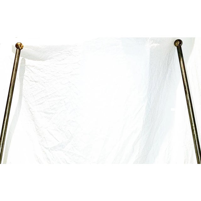 Industrial Polished Iron Industrial Twin Bed Headboard, 2 Available For Sale - Image 3 of 10