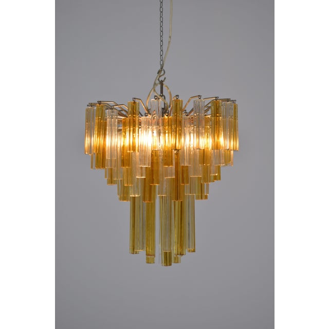 Quadrilobe Chandelier from Venini, 1970s For Sale - Image 10 of 11