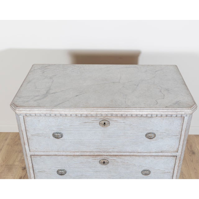 19th Century Swedish Gustavian Style Chest of Drawers Circa 1870 For Sale - Image 4 of 9