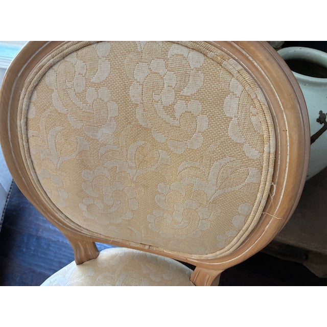 Beige Vintage Harris Marcus Italian Louis XVI Style Dining Chairs Set of 6 For Sale - Image 8 of 18