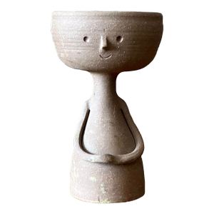 Vintage Boho Original Studio Pottery Figurative Bowl