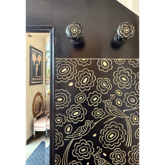 1920s Vittorio Zecchin Coat Rack With Gilt Painted Details & Umbrella Stands For Sale - Image 5 of 9