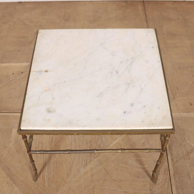 French Faux Bamboo Lamp Table, 1920s For Sale - Image 6 of 9