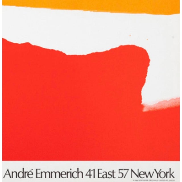 Original 1968 Helen Frankenthaler Billboard Study Offset Lithograph for Andre Emmerich Gallery New York 1974 For Sale - Image 4 of 9