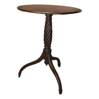 Late Mahogany Hepplewhite Transitional Stand Circa 1810 For Sale