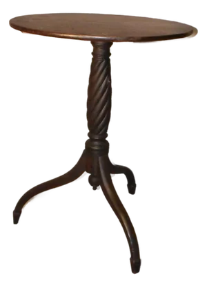 Late Mahogany Hepplewhite Transitional Stand Circa 1810