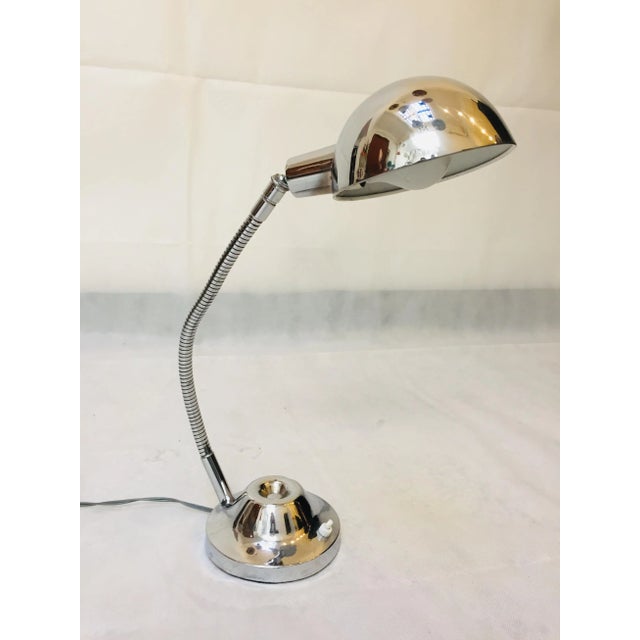 Metal Mid-Century Chrome Table Lamp For Sale - Image 7 of 7