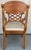 Gold Vintage Italian Neoclassical Regency Hand-Painted Landscape Medallion Reticulated Armchair With Gilt Accents, 38" For Sale - Image 8 of 16