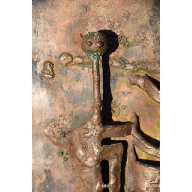 Metal Hermann Tomada, Couple, 1970s, Copper & Metal For Sale - Image 7 of 11