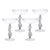 Climbing Cacti Cactus Tequila Cocktail Glasses, Set of 4- Smoke Grey For Sale - Image 4 of 4