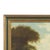 Painting - European School - 19th Century. "Landscape with Castle and Figures". Oil on canvas, 19th century. Old...