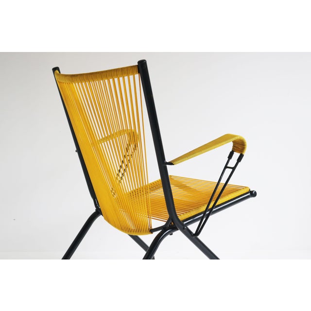 Foldable Lounge Chair by Andre Monpoix for Meubles TV, France, 1950 For Sale - Image 9 of 12