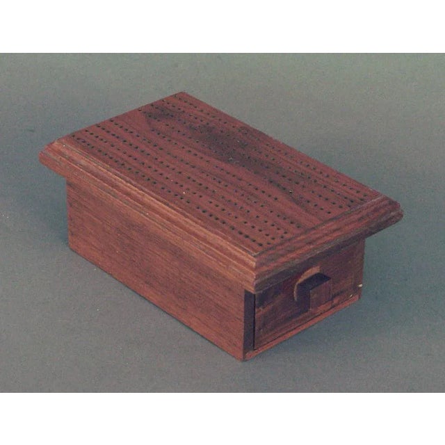 1940s 1940s Cribbage Board Stash Box For Sale - Image 5 of 5