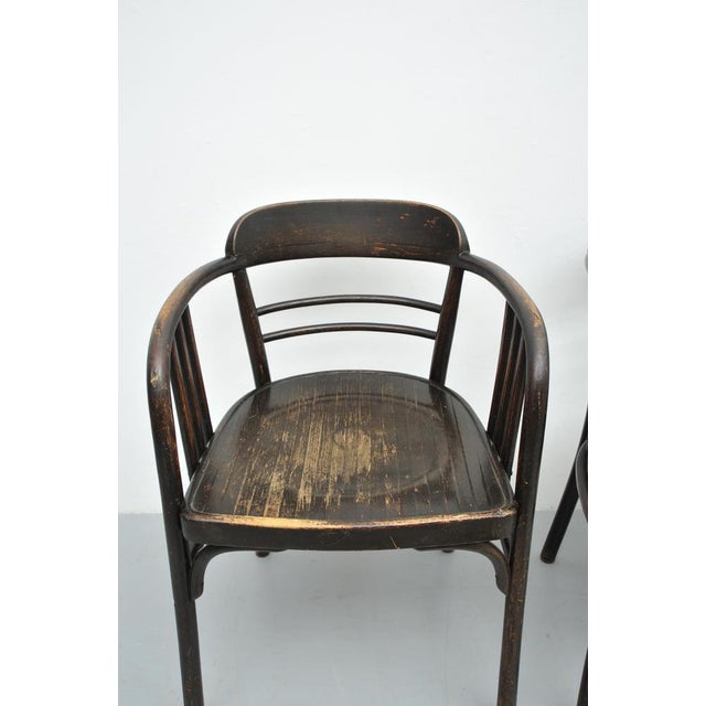 Black Set of Model 6093 Chairs in Beech by Jacob & Josef Kohn, Vienna, Austria, 1890s For Sale - Image 8 of 18