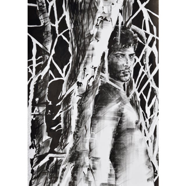Christian Bauer, Nude, Adrian, 1990s, Ink & Pencil For Sale - Image 13 of 13