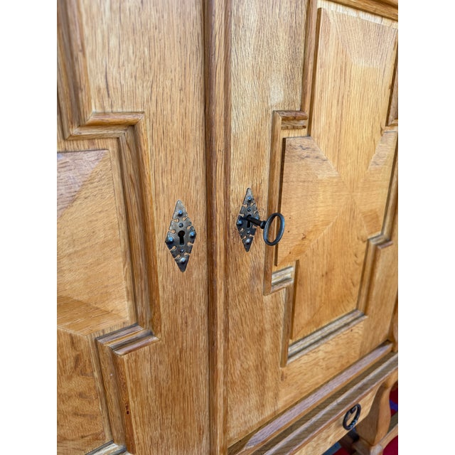 1960s Danish Oak Highboard For Sale - Image 10 of 13