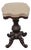Empire Late 1800s Adjustable Swivel Piano Stool Ottoman 6414 For Sale