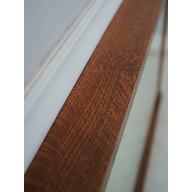 2000 - 2009 Stickley Harvey Ellis Mission Oak Inlaid Mirror For Sale - Image 5 of 10