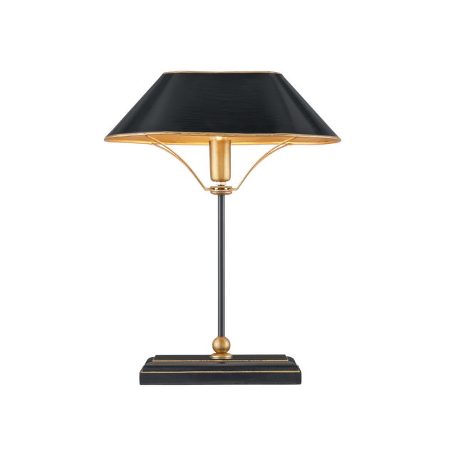 2020s Currey & Company Daphne Black Table Lamp For Sale - Image 5 of 6