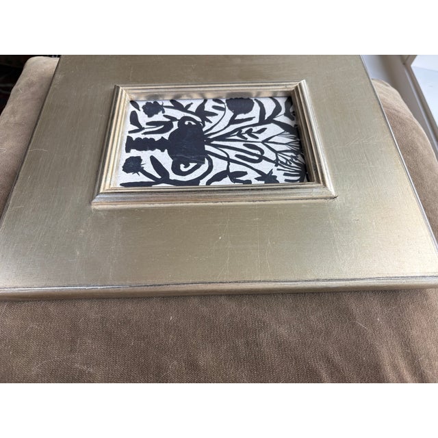 Contemporary 2026 Tabby Booth Swan Urn Repro Print in Silver Wood Plein Air Frame For Sale - Image 3 of 4