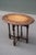 Wood Antique Carved Tiger Oak Folding Tea Coffee Table Barley Twist End of XIXth Century For Sale - Image 7 of 13