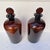 Apothecary Jars in Amber Glass, Spain, 1940s, Set of 2 For Sale - Image 8 of 18