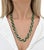 A striking and highly versatile convertible necklace and bracelet suite, beautifully designed with sculptural chrysoprase...