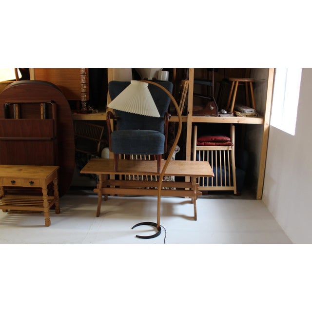 Vintage Floor Lamp with Le Klint Shade from Mads Caprani, Denmark, 1970s For Sale - Image 10 of 12