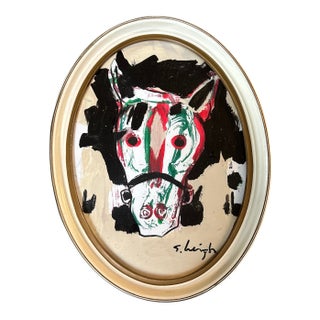 Contemporary Original Stephen Heigh Painting “A Horse of Course” For Sale