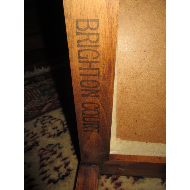 Vintage Brandt Furniture Federal Style Mahogany Brighton Court Curio Table For Sale - Image 10 of 10