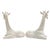 1970 Fitz & Floyd White Porcelain Giraffe Bookends - A Pair For Sale In San Diego - Image 6 of 8